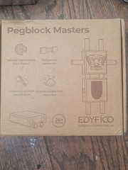 Edyfico Pegblock Masters Toy Stacking Wooden Block Set 24 Months+