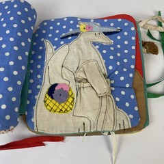 Vintage Cloth Homemade Handmade Interactive Childrens Book Mandys 1979 By Granny