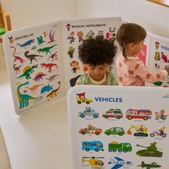 Hattung SayHouse Foldable Kids’ Magnetic Learning Board with Animal & Vehical