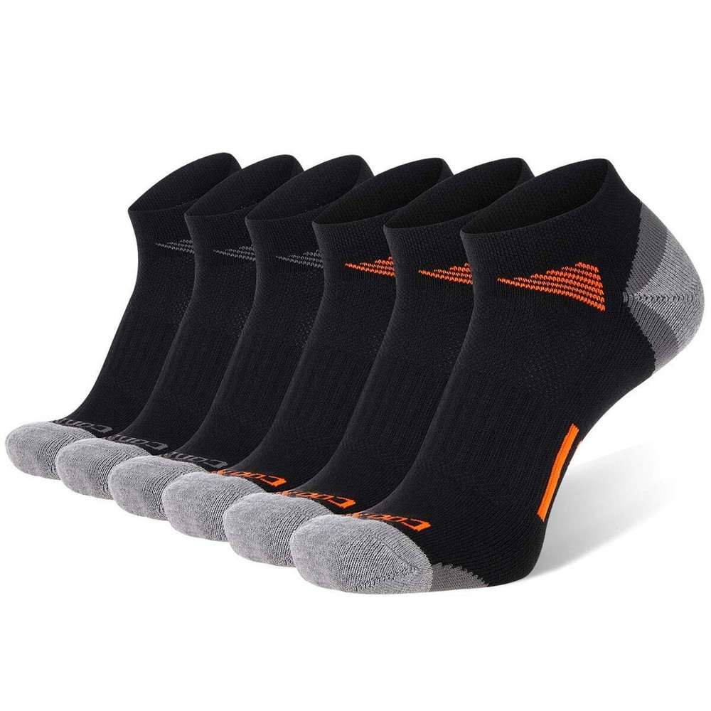 COOVAN Mens Ankle Athletic Socks Low Cut Cushioned Breathable Running Sports …