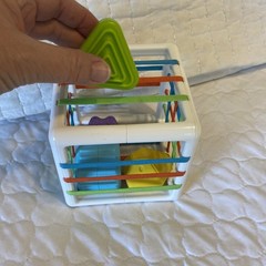 Fat Brain Toys Inny Bin Baby Sensory Develop Learn Shape Sorter Montessori Used