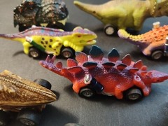 Mixed Lot Of 8 Dinosaur Toy Cars Dino Toys Unbranded Dino Cars 3 Small Wind Up