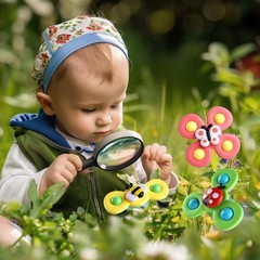 ALASOU 3PCS Suction Cup Spinner Toys for 1 Year Old Boy Small, Multicolor