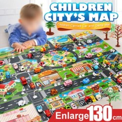 City Map Car Road Model Mat Game Pad For Educational Interactive Children Kids