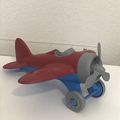 Green Toys Airplane – BPA Free Phthalates Free Red Aero Plane for Improving A