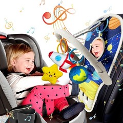 Car Seat Toys for Baby Infant 6 Months and Up, Carseat Toys with Musical Peda…