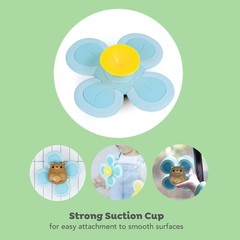 Portable Sensory Spinner Bear: Spin, Chew & Rattle for Toddlers 6-24
