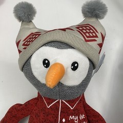 Owl Plush Rattle Toy My First Winter Spark Create Imagine Baby Holiday Toy 17”