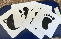 Baby Visual High Contrast Black/White/Red/Black Visual Stimulus Cards