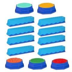 Balance Beam Set 8 Beams 5 Sensory Pods Kids Toddler Obstacle Course