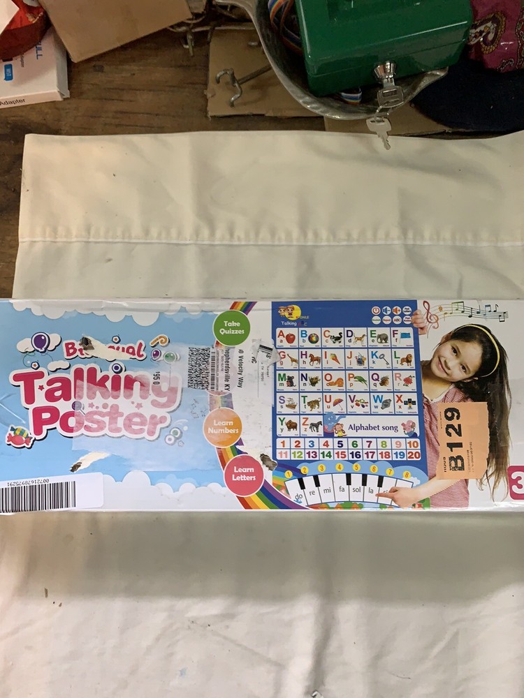 Bilingual talking poster for toddlers