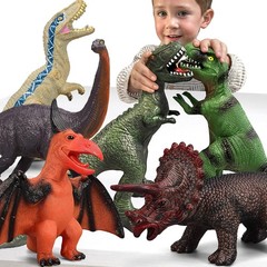 Christmas Gifts for Kids 6 Piece Jumbo Dinosaur Toys for Kids 3-5 Party Favors