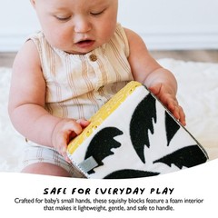 Soft Block, Baby Sensory with High-Contrast Graphics, Organic Soft Fabric Sof…