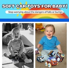 Pull Back Cars for Toddlers 1-3, Vehicles Toy for 1 Year Old Boy,6 Pieces Push a