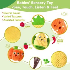 WOWOHAGE Baby Color Sorting Sensory Toys for 6-12 Months – Standard, Colorful