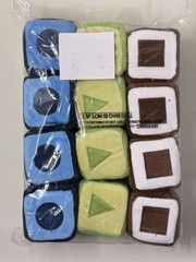 Kaplan Early Learning Soft Shape Blocks – Set of 12 Baby Toy Triangle Square