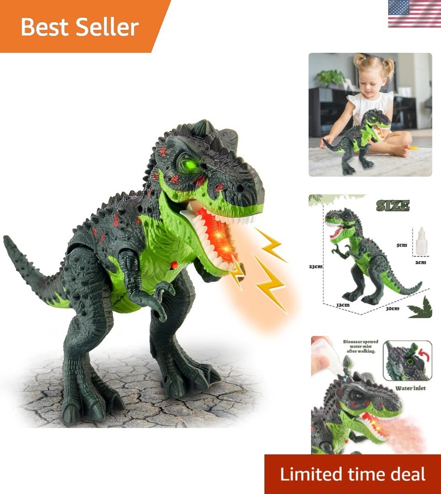 Realistic Walking Dinosaur Toy for Kids – Electric T-Rex with Light Effect