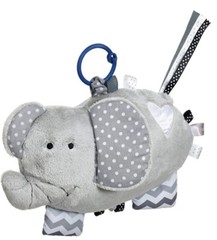 Demdaco Elephant Plush Baby Activity Toy W/ Rattle Stroller Car Seat Carrier New