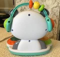 Infantino Spin & Slide DJ Panda – 16 Songs, Busy Beads for Fine Motor Skills