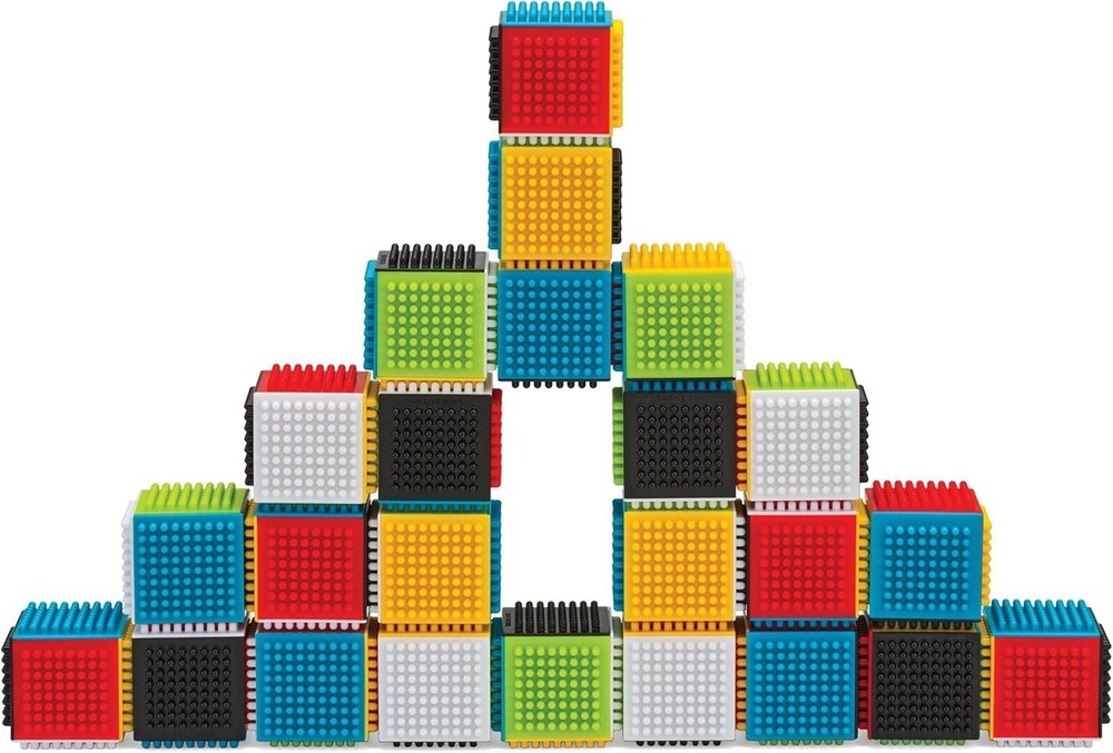 Imaginative Sensory Block Set – 24 Colorful, Easy-to-Use Toys for 12+