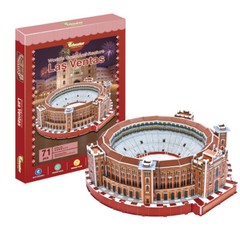 3D puzzle DIY paper model architecture las ventas Spain Madrid famous building