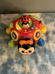 Vtech Crazy Legs Learning Bugs Ladybug Interactive Pull Toy Musical Singing