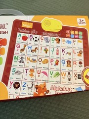 Bilingual Talking Poster ABC 123 Music Ineractive Toy Kids 3+ Spanish English