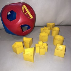 Vintage Tupperware SHAPE-O-BALL Classic Tupper Toys Shape Sorter Complete