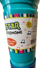Superstar Microphone Battery Free Voice Amplifying Echo Toy for Kids Blue Yellow