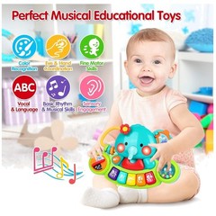 Educational Elephant Piano Toy – Infant Learning