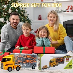 Construction Car Toy Set 13Pk Truck Vehicles Set Gift for Toddlers Boys