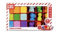 Bright Starts Block and Buddies Holiday Baby Toy Gift Set – 18pc