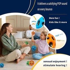 3PCS Mini Super High Bouncing Balls ToysRubber Space Toy for Kids
