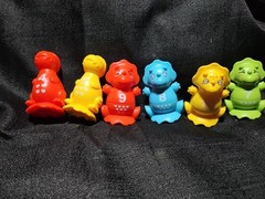 Websonaw Dinos Dinosaurs T-Rex Triceratops Stacking Shapes Numbered4,5 ,7,8 10