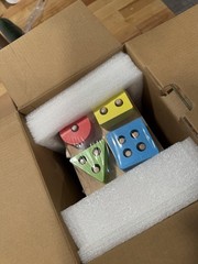 Kizfarm Wooden Montessori 8-in-1 Play Cube Toy Set Toddler Sensory Learning CH12