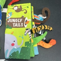 Soft Fabric Book 3pc Lot Taggies Oodles Of Fun Jungle Tails Soft Play My First