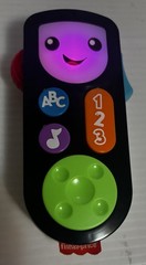 Fisher-Price Laugh & Learn Stream & Learn Remote Electronic Learning Toy w Batt.