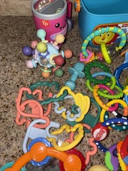 Baby Infant Sensory Toy & Teether Large Lot Bundle #C9