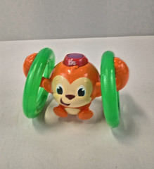 Musical Light-Up Monkey Toy with Rolling Wheels – Interactive Sound & Motion Bab