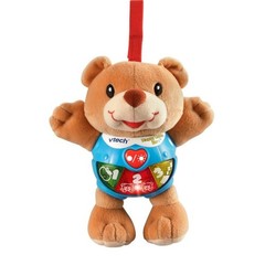 VTech Happy Lights Bear Brown Baby Musical Plush Light-Up Crib Stroller Toy