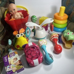 Colorful infant baby / toddler Play learn Toy Lot of 12 Plus Toys