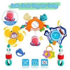 Baby Stroller Car Crib Mobile Activity Arch Toy Travel Colorful Musical Toy