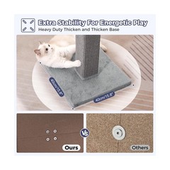Large Cat Scratching Post with Heavy Duty Base 33″ Sturdy Squar… FAST USA SHIP