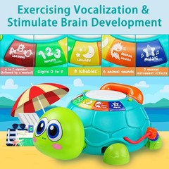 Baby Crawling Toys 6-in-1 Musical Turtle for 6-12 Months – Fun Learning Gift