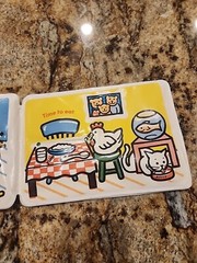 Vintage 1982 Johnson & Johnson Baby Bear Plays at Home Book Vinyl Plastic Bath