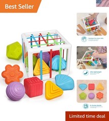 Montessori Toys for 1 Old, 6pcs Multi Sensory Shapes, Toddler Developmental …