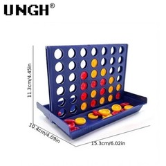 UNGH Four In A Row Bingo Chess Connect Classic Family Board Game Toys Fun Kids