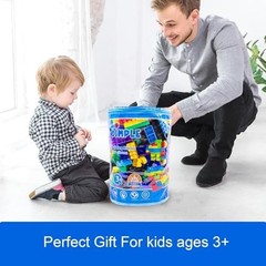 Dimple Building Blocks for Toddler (300 Pcs) Stacking Toys & Puzzle Games for…