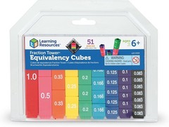 Fraction Tower Equivalency Cubes – Educational Math Set