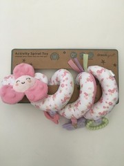 NEW Spiral Activity Soft Baby Toy Pink Soothing Sensory Activities | DreamGro